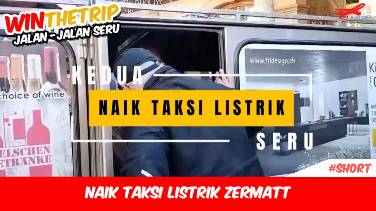Naik Taksi Listrik Zermatt