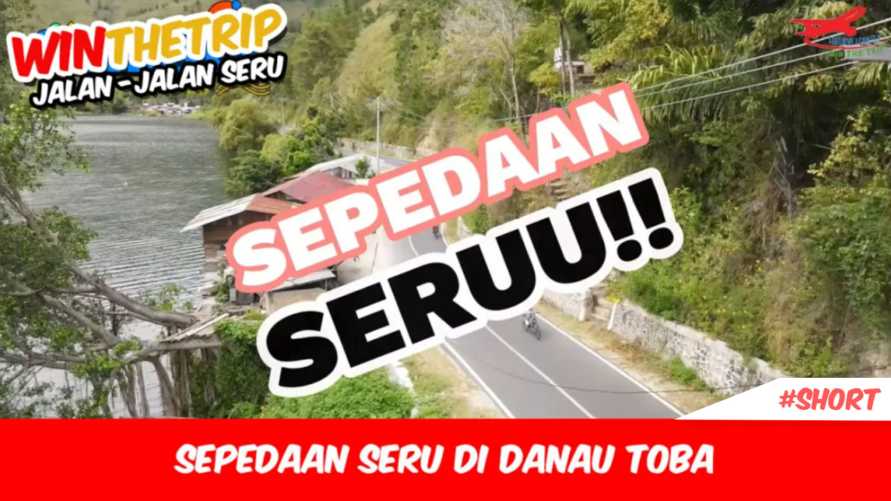 Sepedaan Seru di Danau Toba