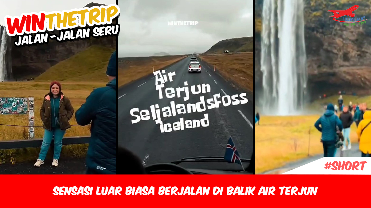 Sensasi luar biasa berjalan di balik air terjun