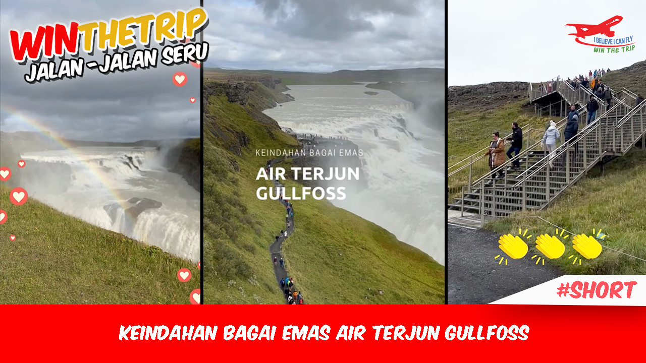 Keindahan Bagai Emas Air Terjun Gullfoss