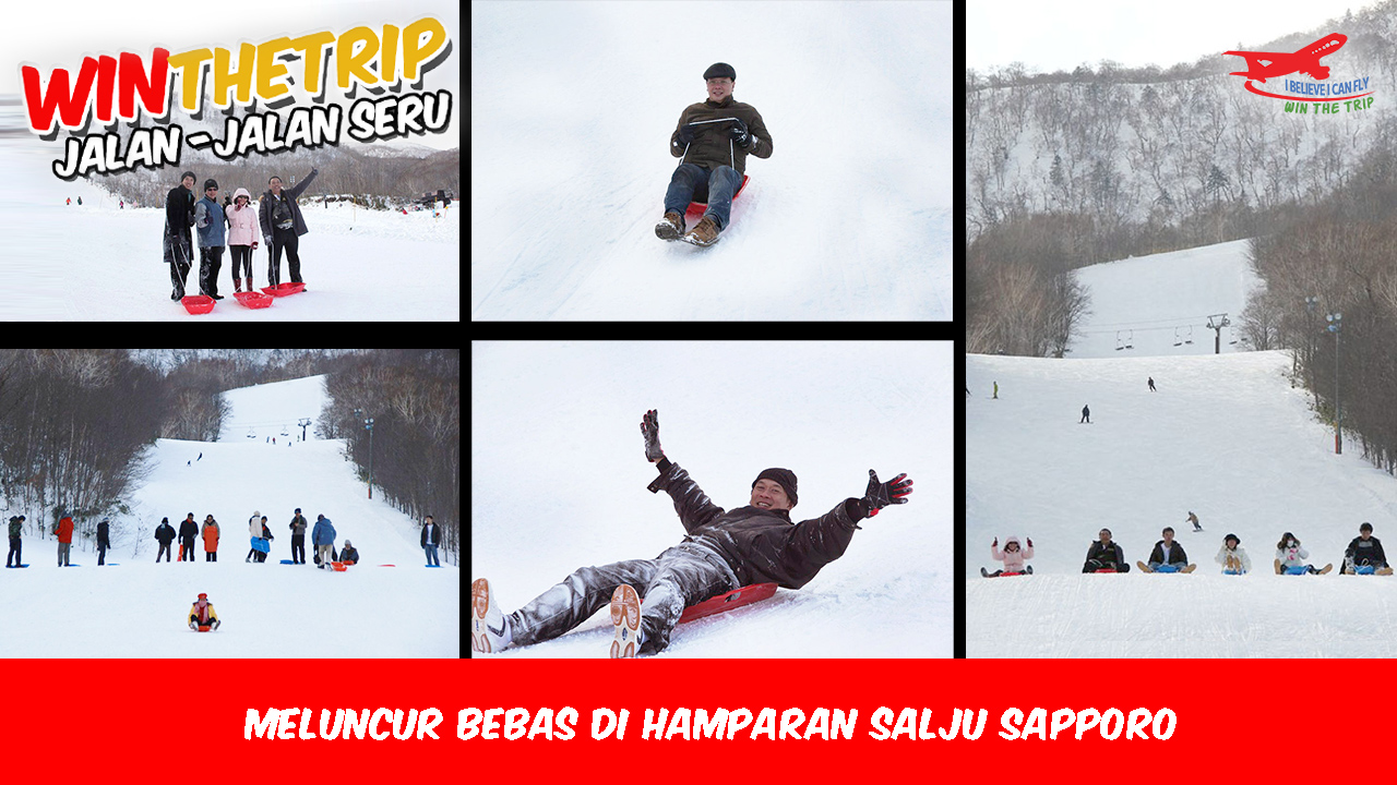 Meluncur bebas di hamparan salju Sapporo
