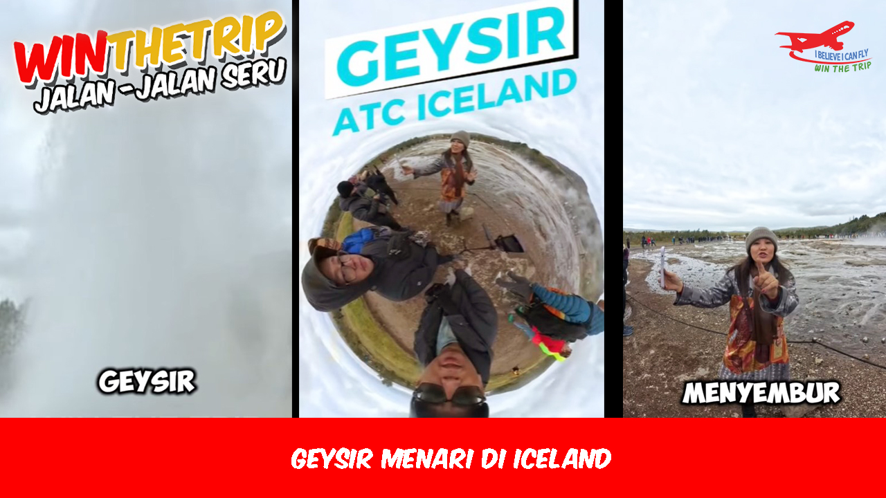 Geysir Menari Di Iceland
